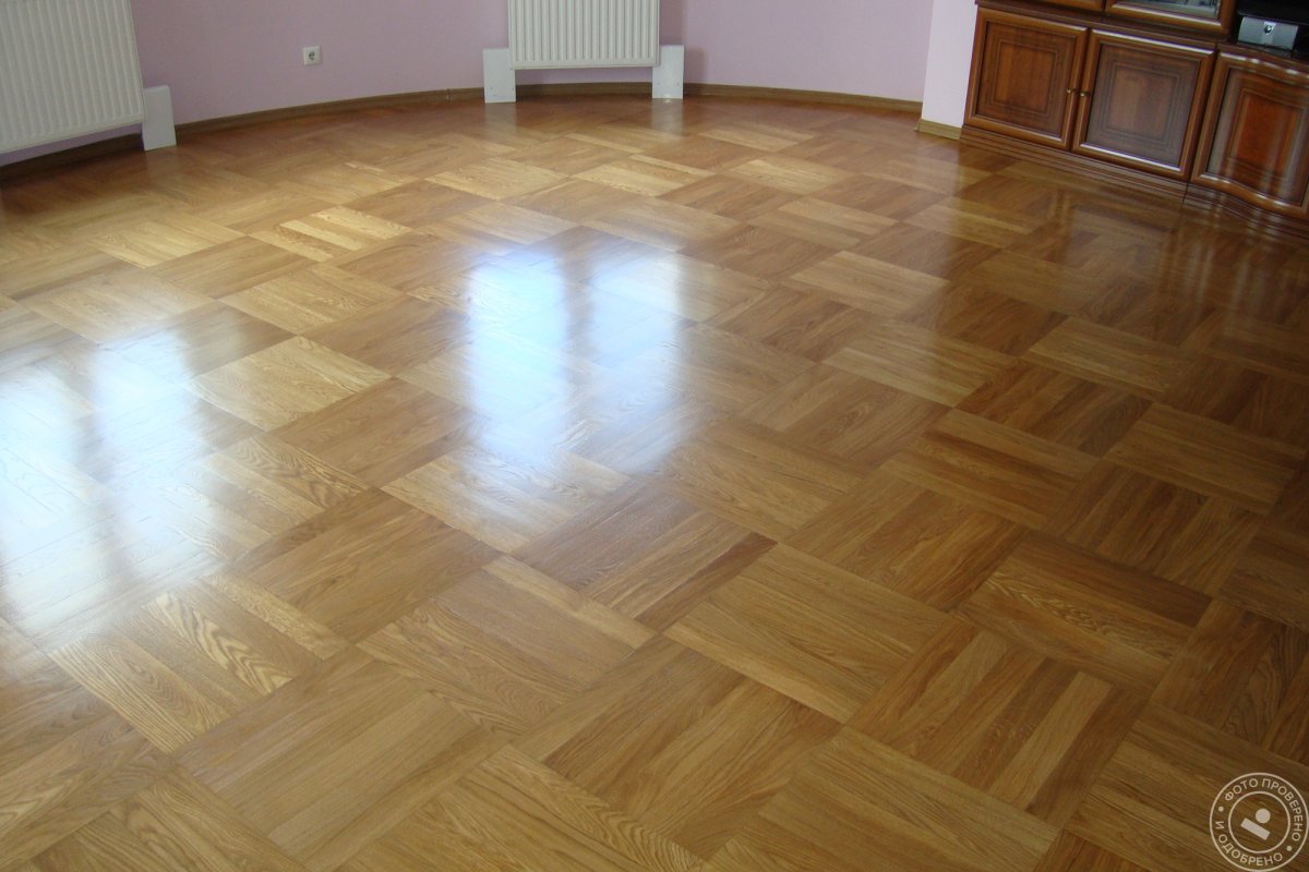 Разноцветный паркет штучный