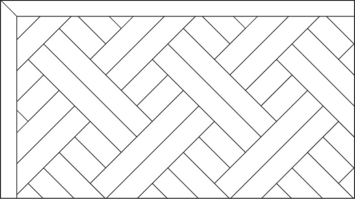 Паркетная доска с орнаментом