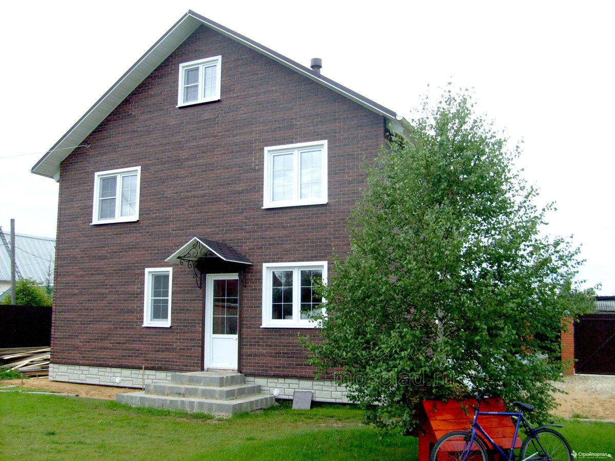 Фасады домов из панелей