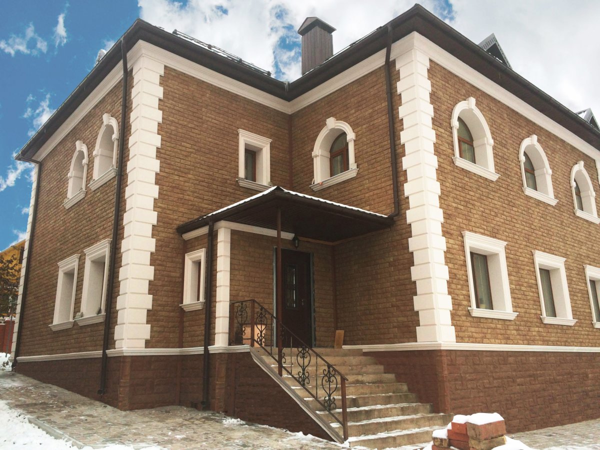 Панель фасадная с фугой Vox Vilo Brick 1000х420 Dark Brown