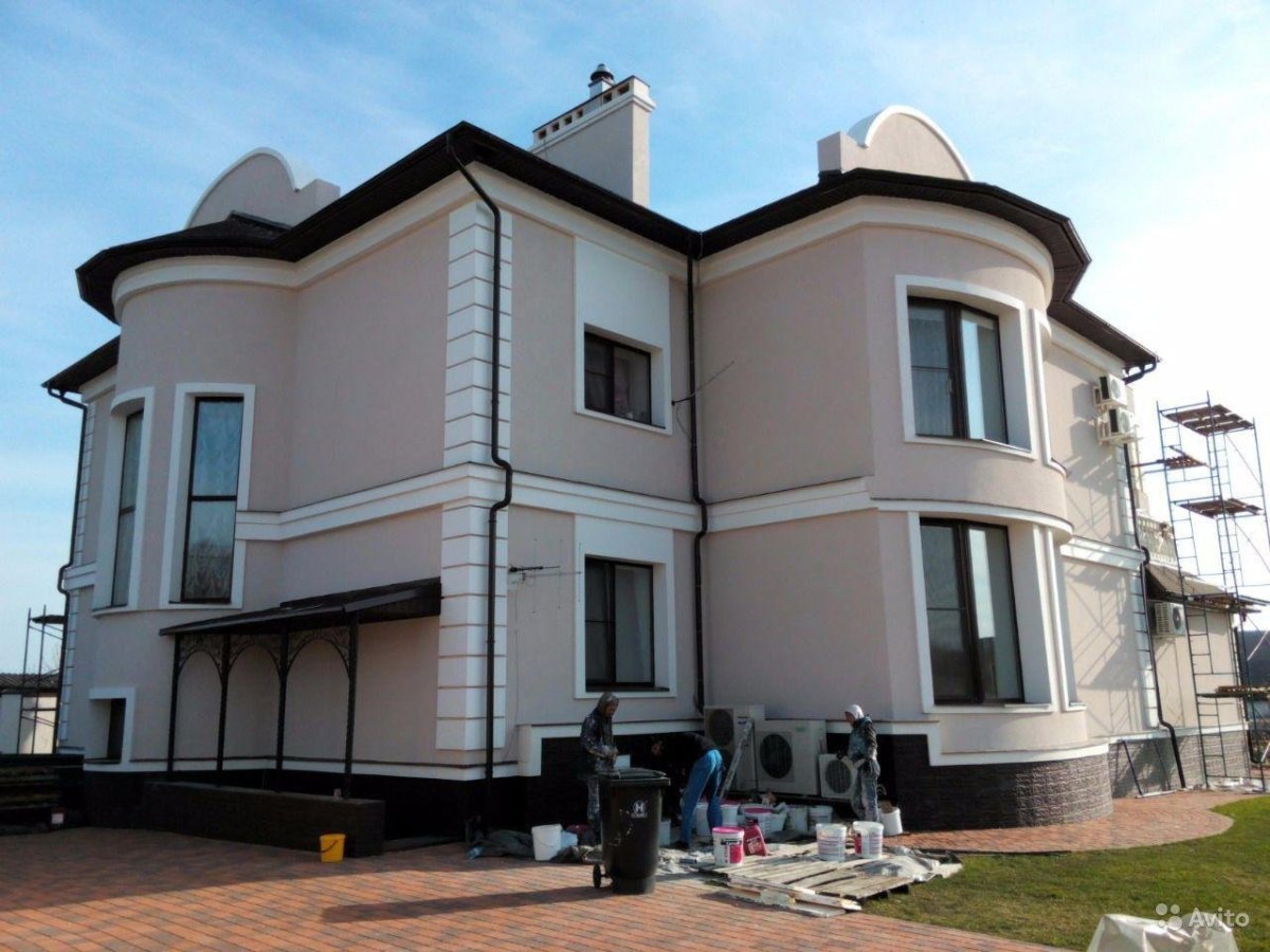 Термопанель с мраморной крошкой фасад
