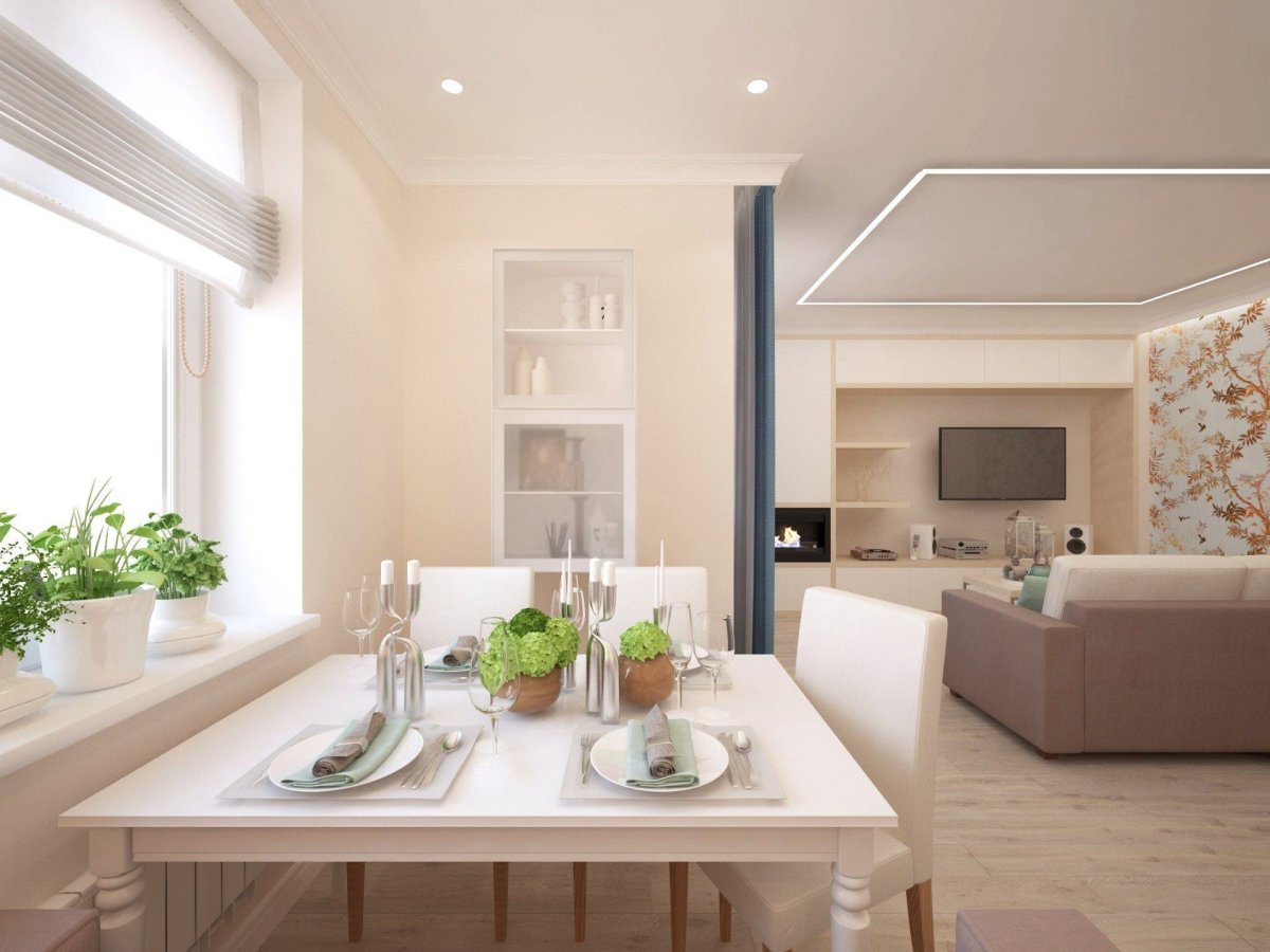 Однокомнатная квартира -студия в стиле Прованс