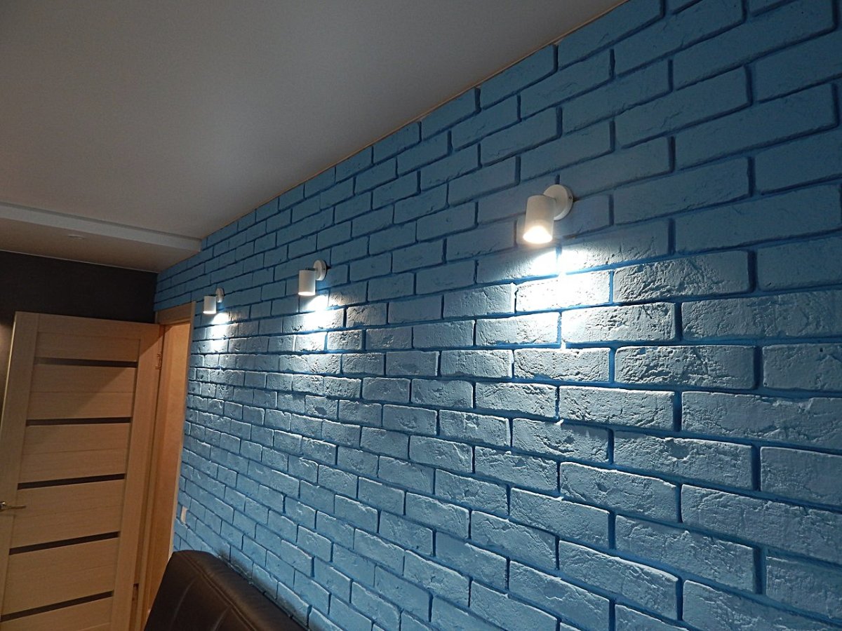 Кирпичики из гипса для внутренней отделки