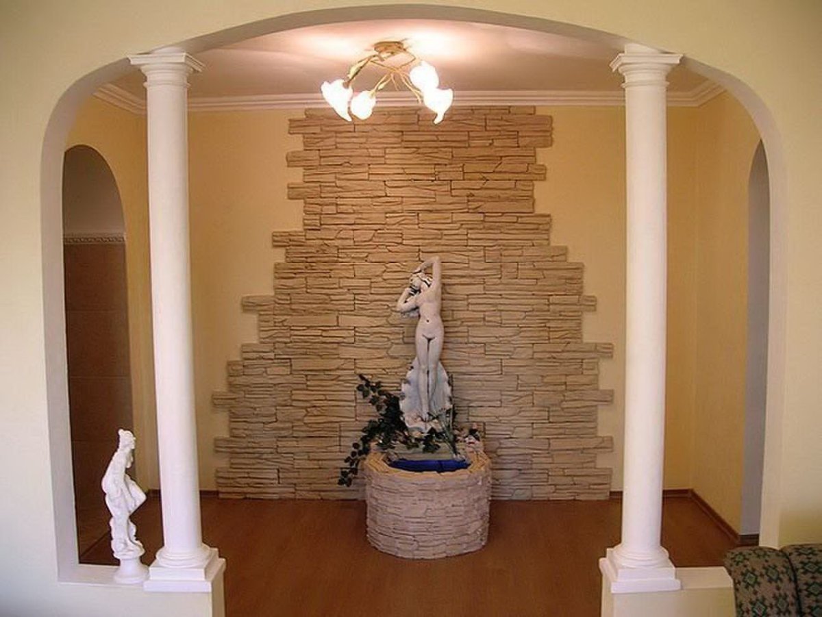 Декоративные колонны из искусственного камня