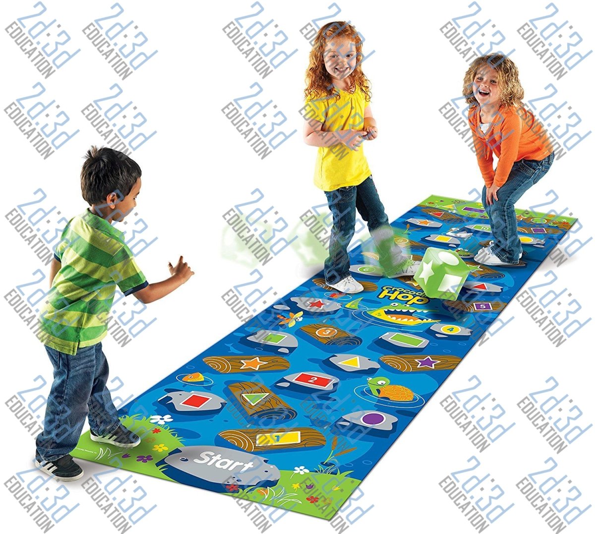 Игра напольная развивающая перепрыгни крокодила Learning resources