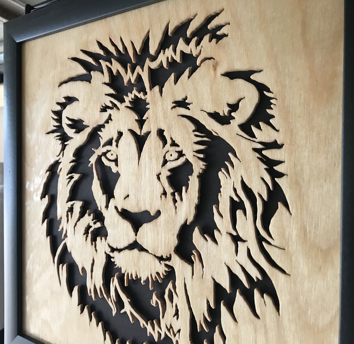Трафарет Льва на стену