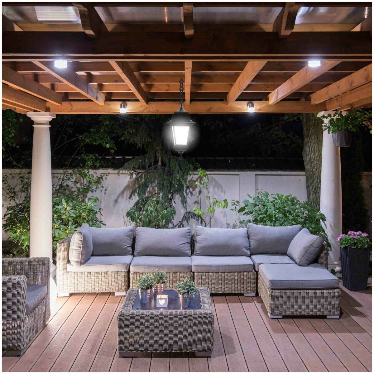 Освещение на веранде