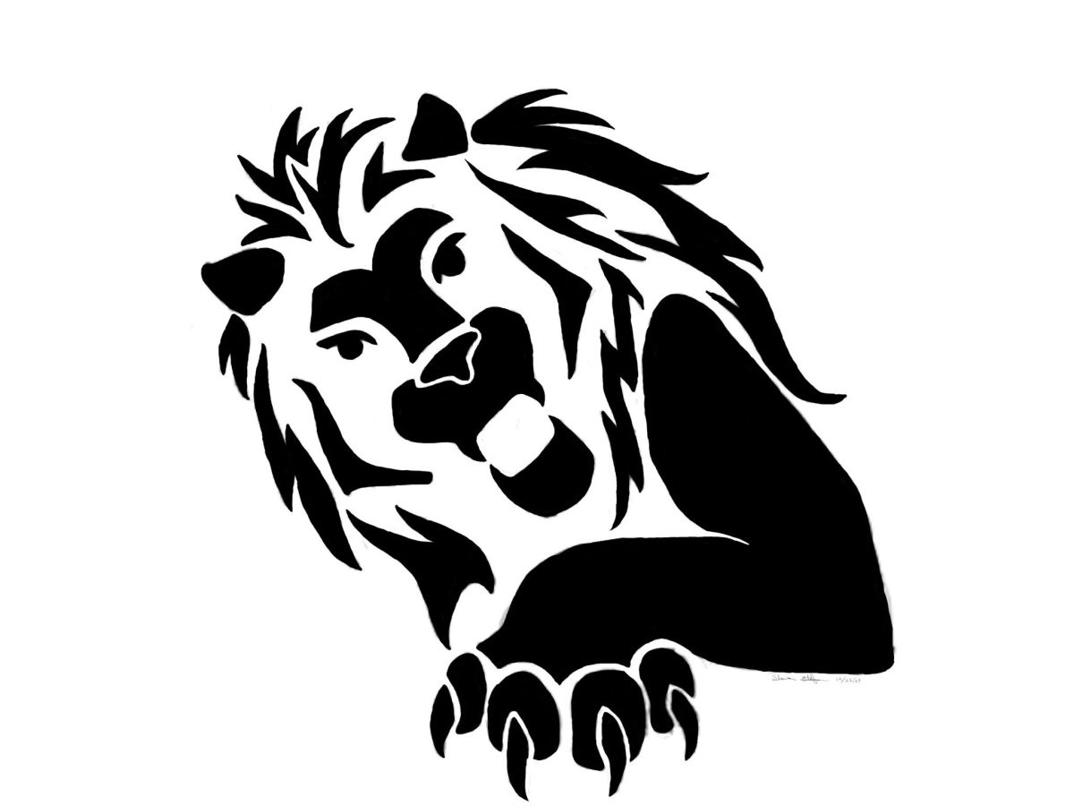 Голова Льва на стену