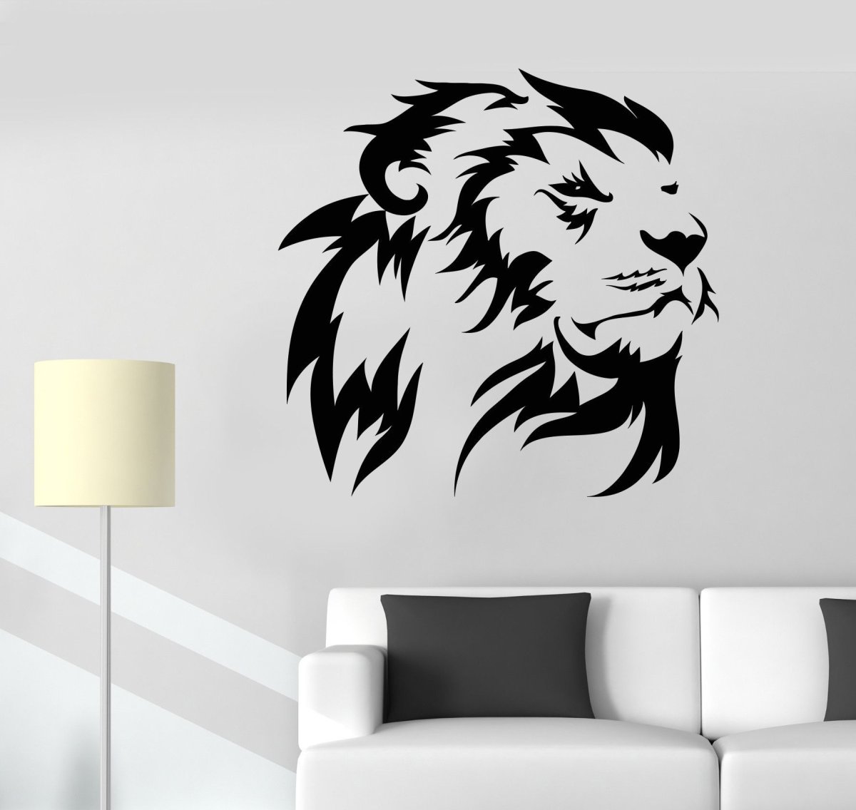 Трафарет Льва на стену