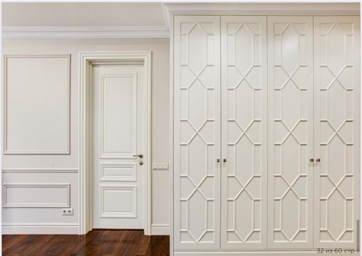 Шкаф с фасадами из ткани