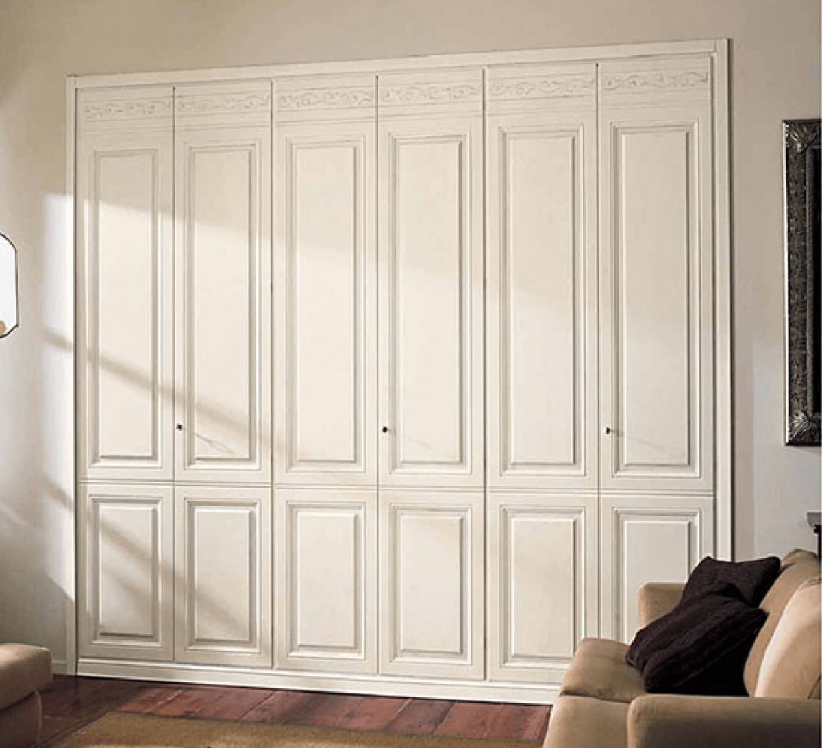 Распашной шкаф Стелла-4 белый