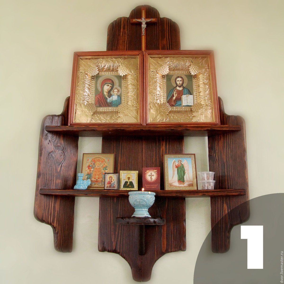 Полка угловая иконостас