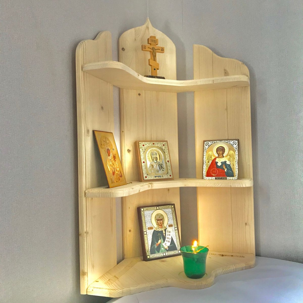 Подставка для икон угловая многоярусная