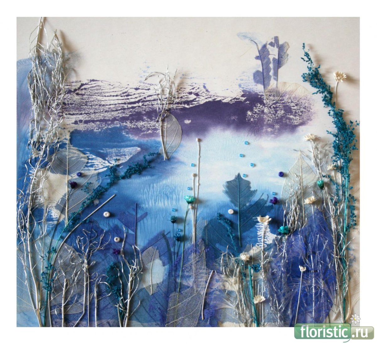 Объемные цветы на стену