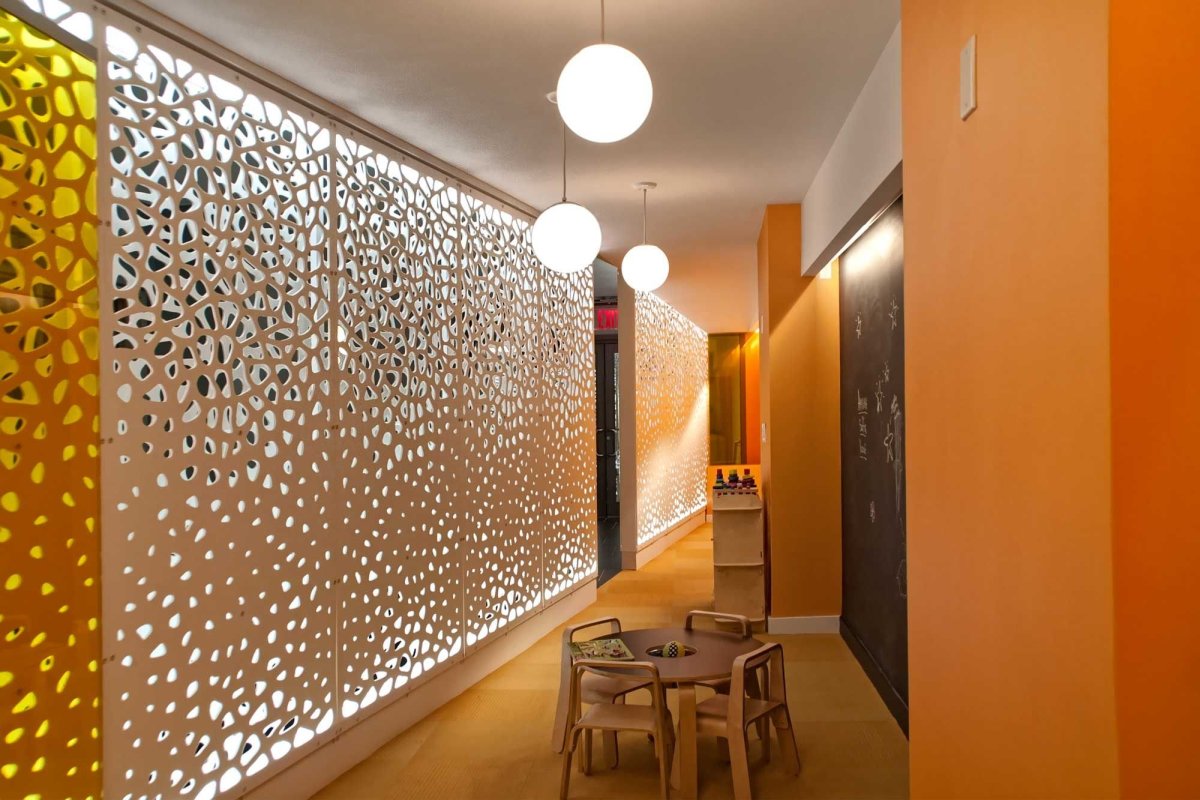 Декоративная панель с перфорацией