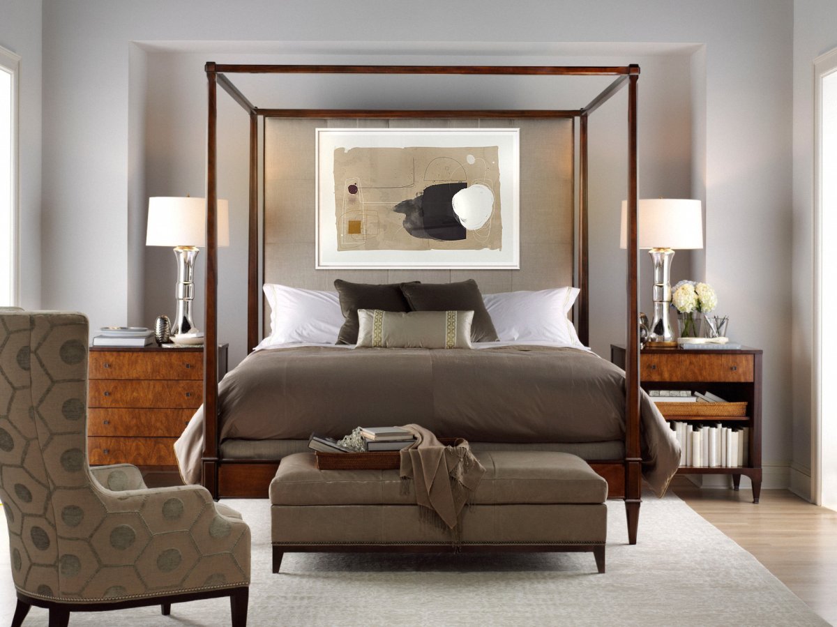 Американский интерьер спальни