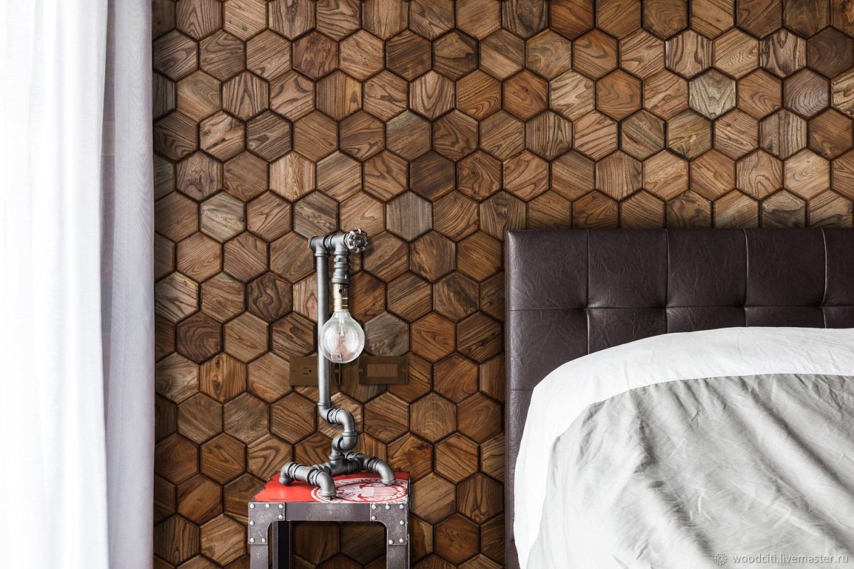 Деревянное панно на стену