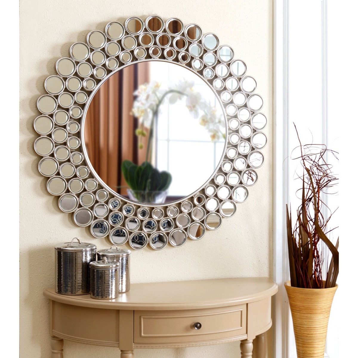 Зеркало-солнце настенное золотое "Белладжио Голд"