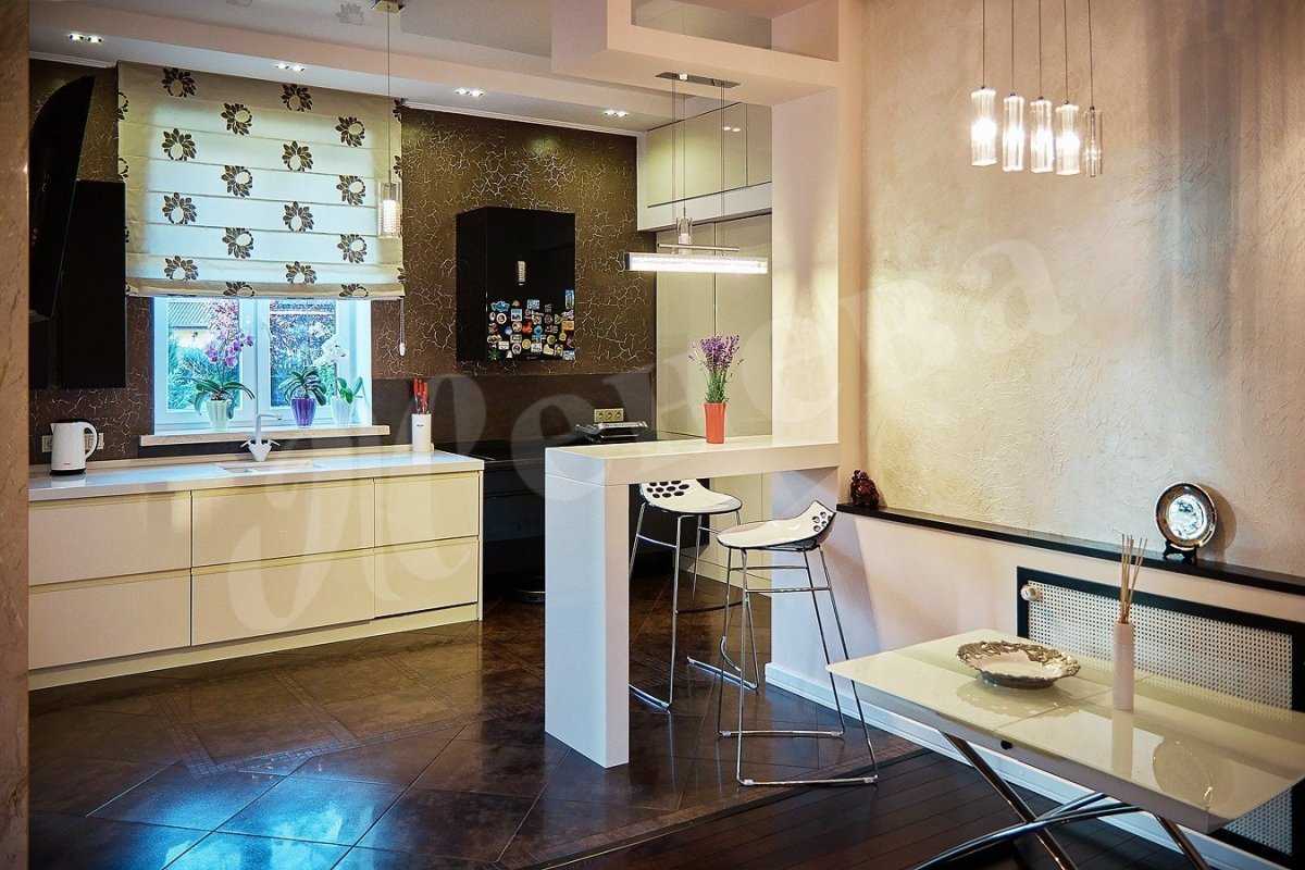 Дорогие кухни с барной стойкой