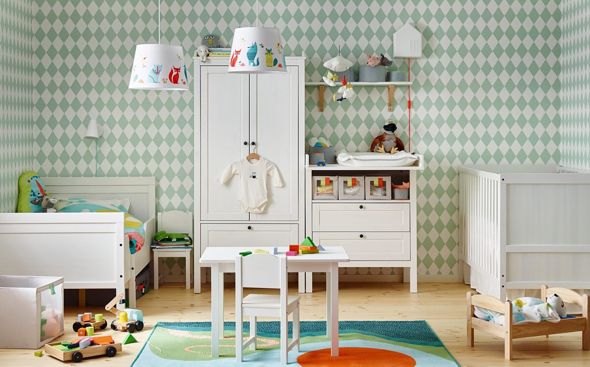 Детская комната для новорожденного икеа