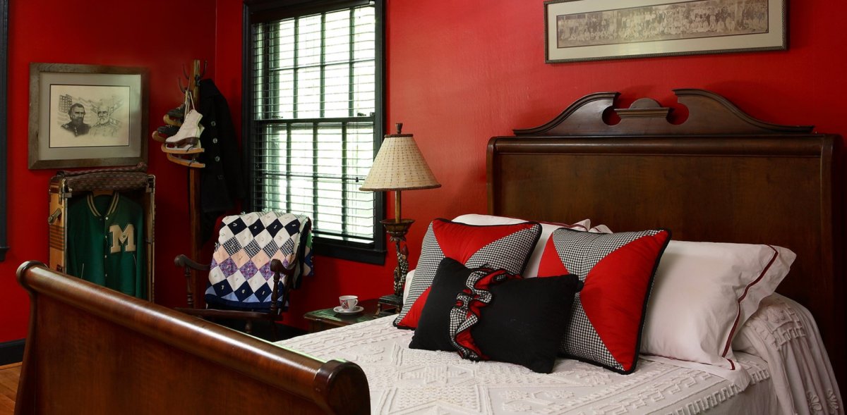 Крашеные стены в интерьере