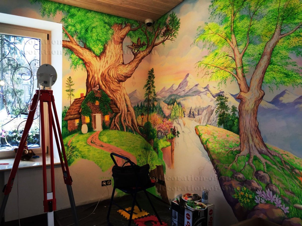 Роспись школьных стен