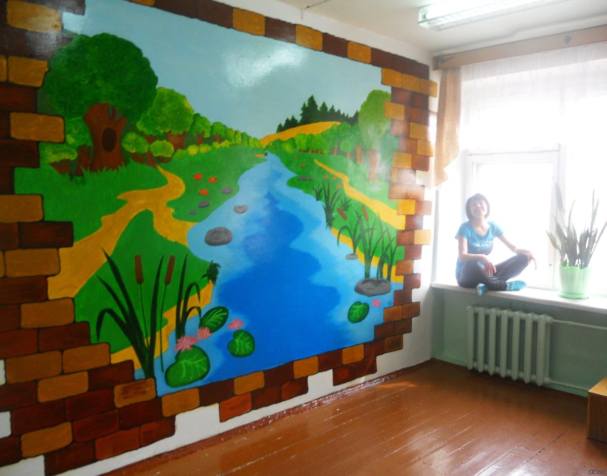 Роспись стен Видное