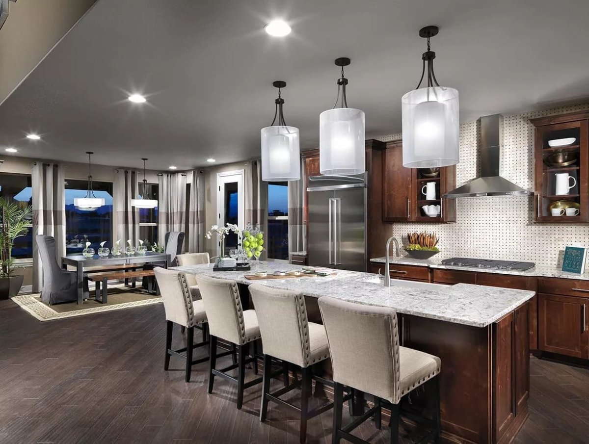 Освещение на кухне