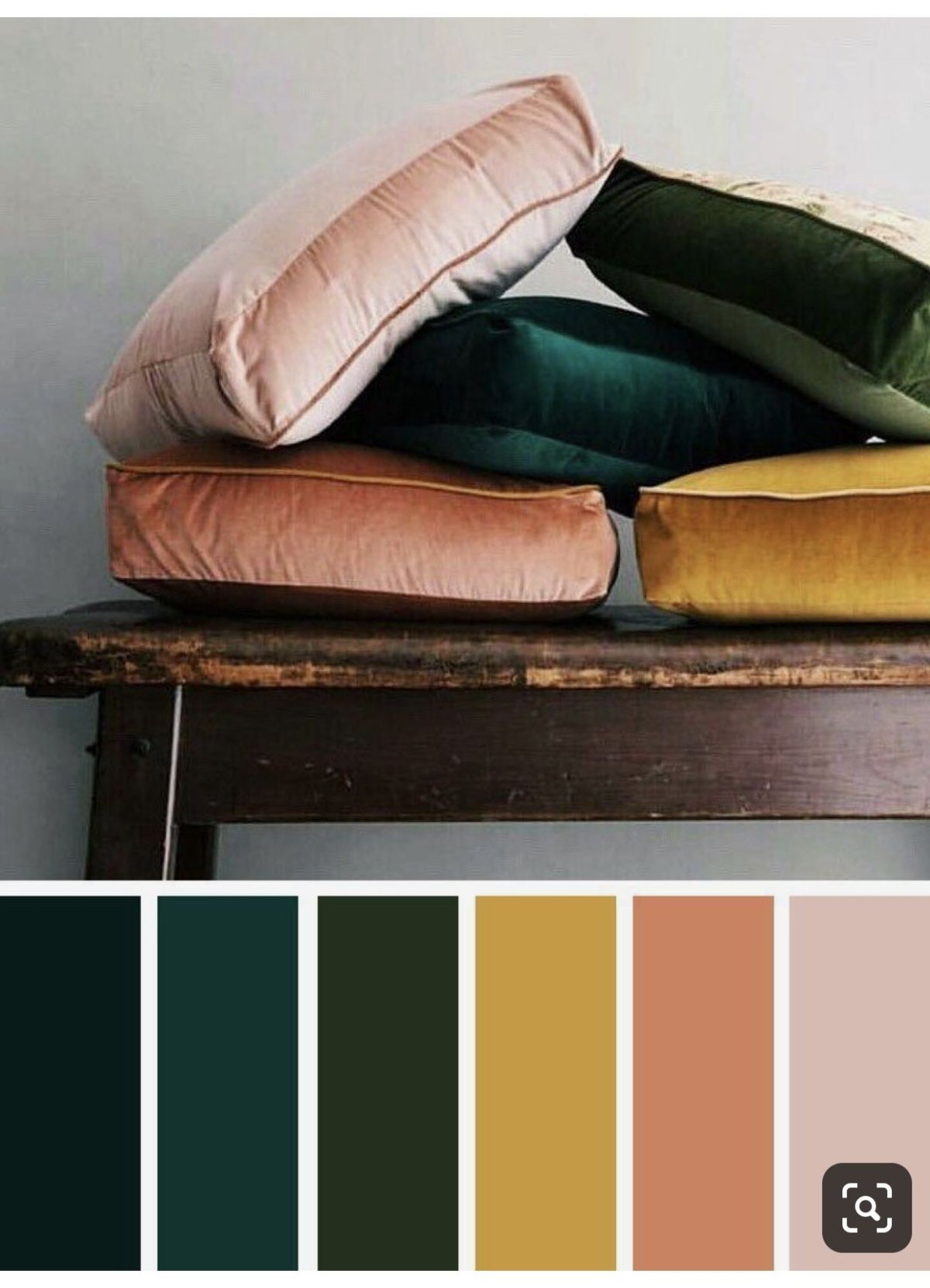 Горчичный и изумрудный цвет в интерьере