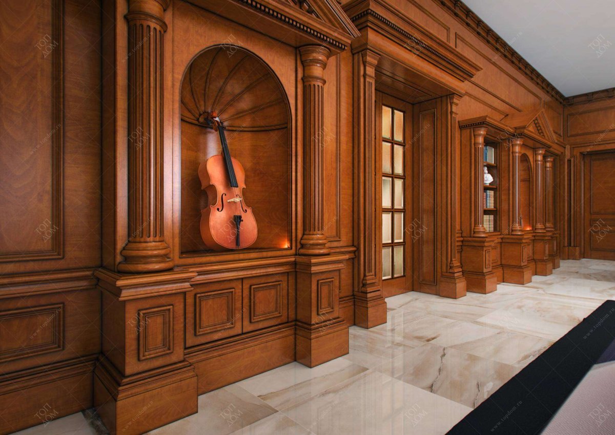 Деревянные панели буазери