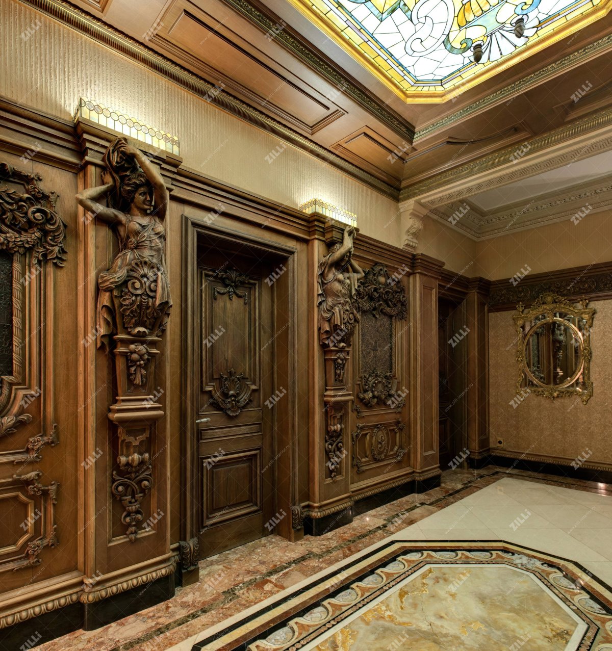 Барельеф на мебели