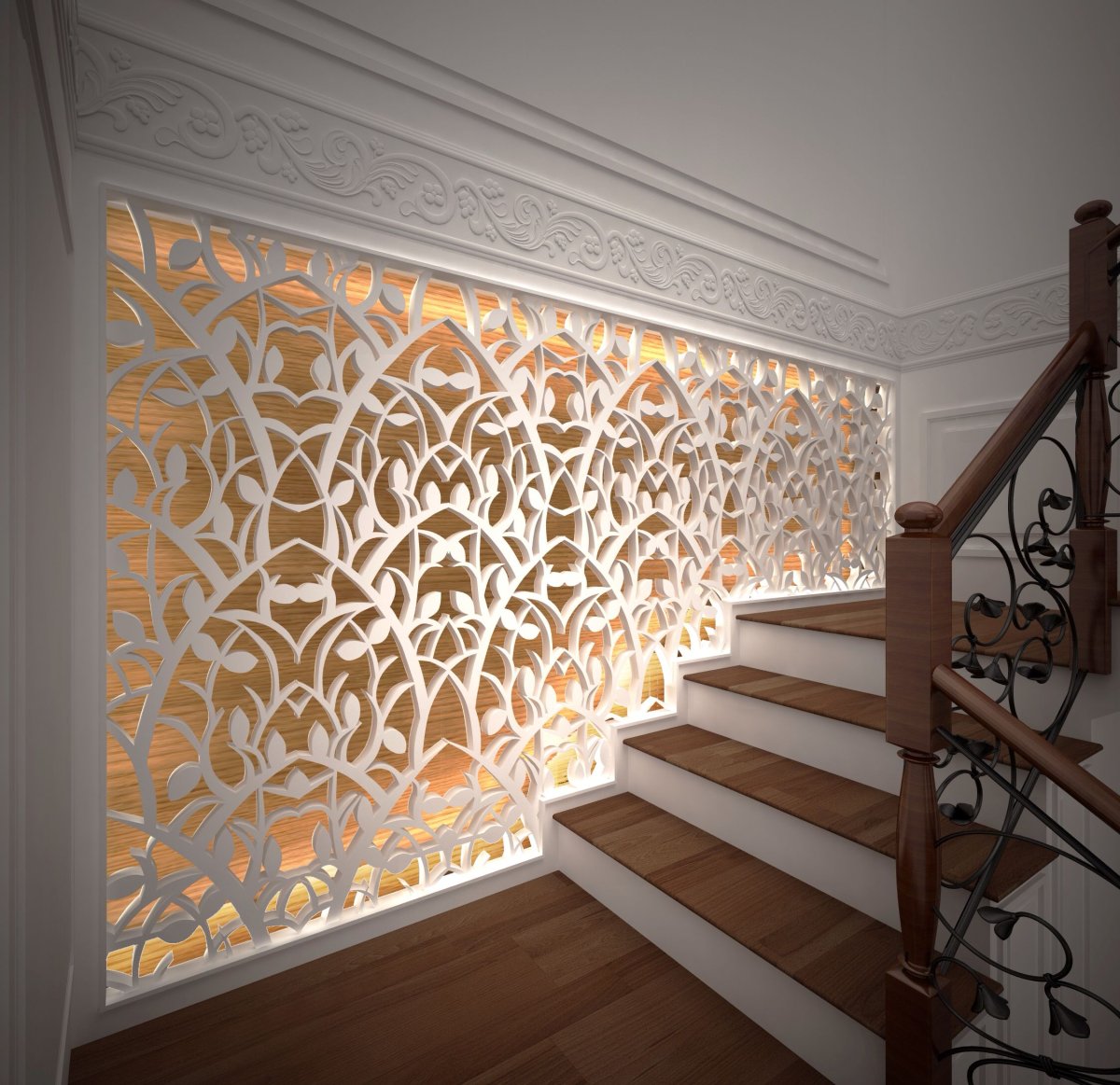 Отделка дома лазерной резкой