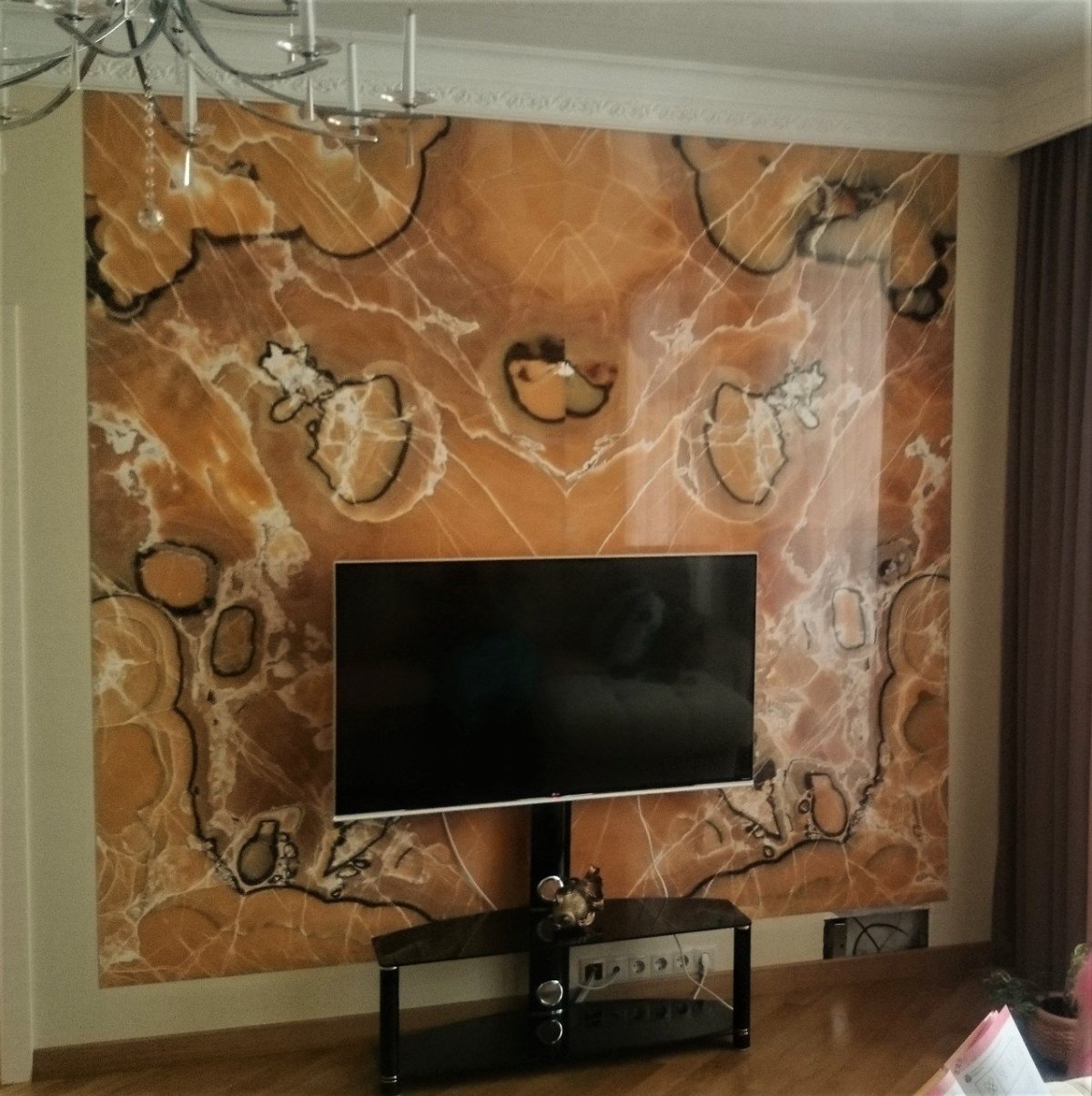 Интерьер ТВ зоны в гостиной