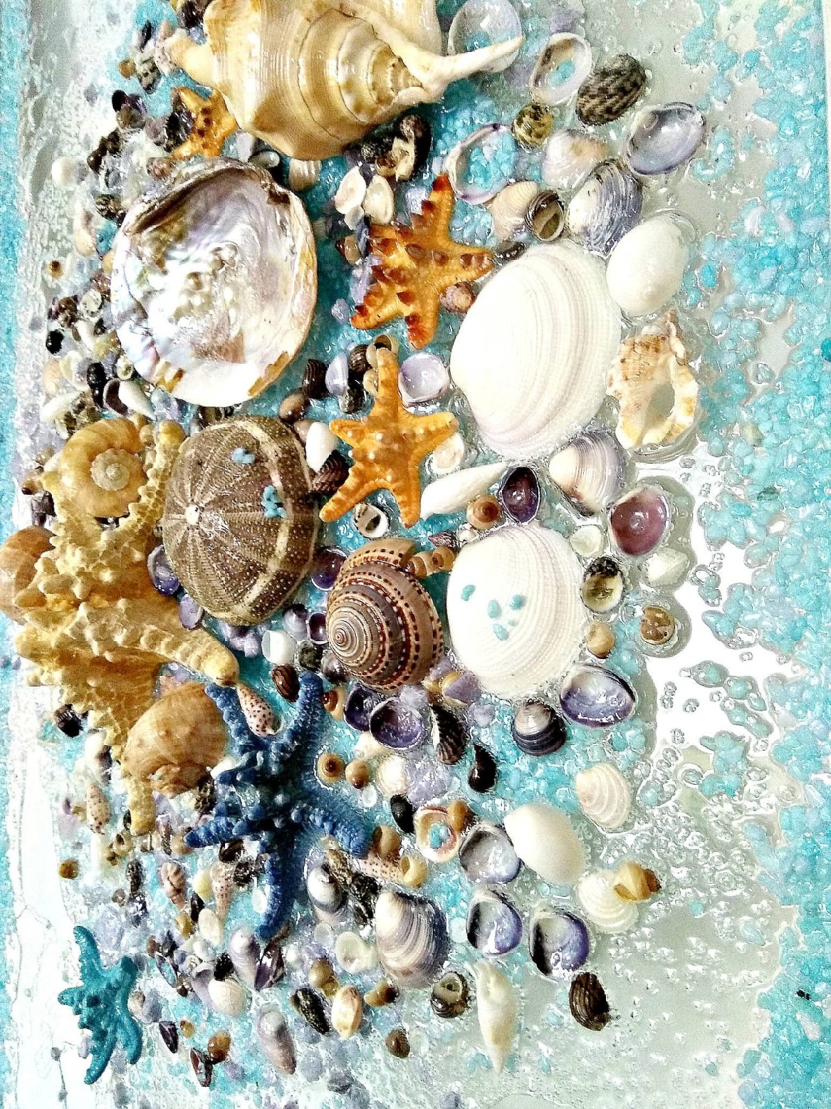 Панно с ракушками на стену