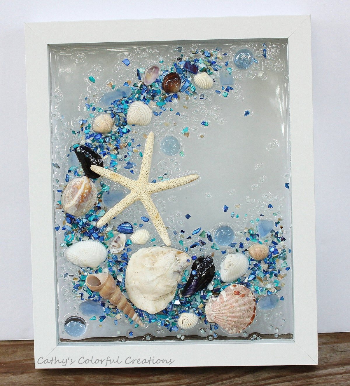 Панно с морскими ракушками