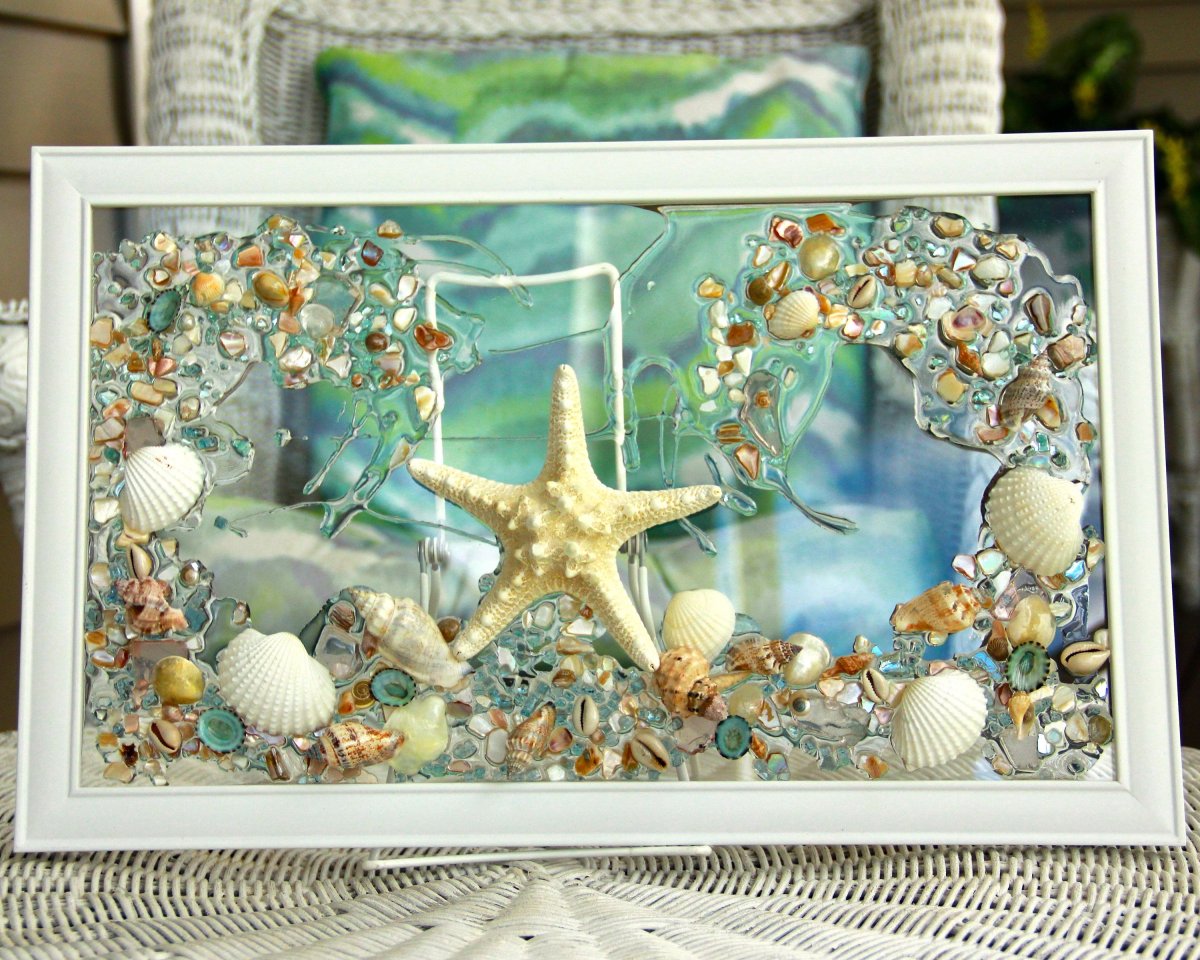 Панно из раковин