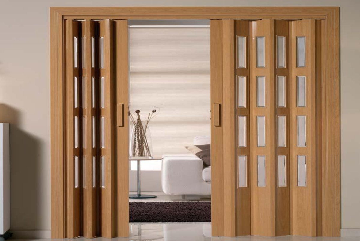 Двери гармошка для широкого проема