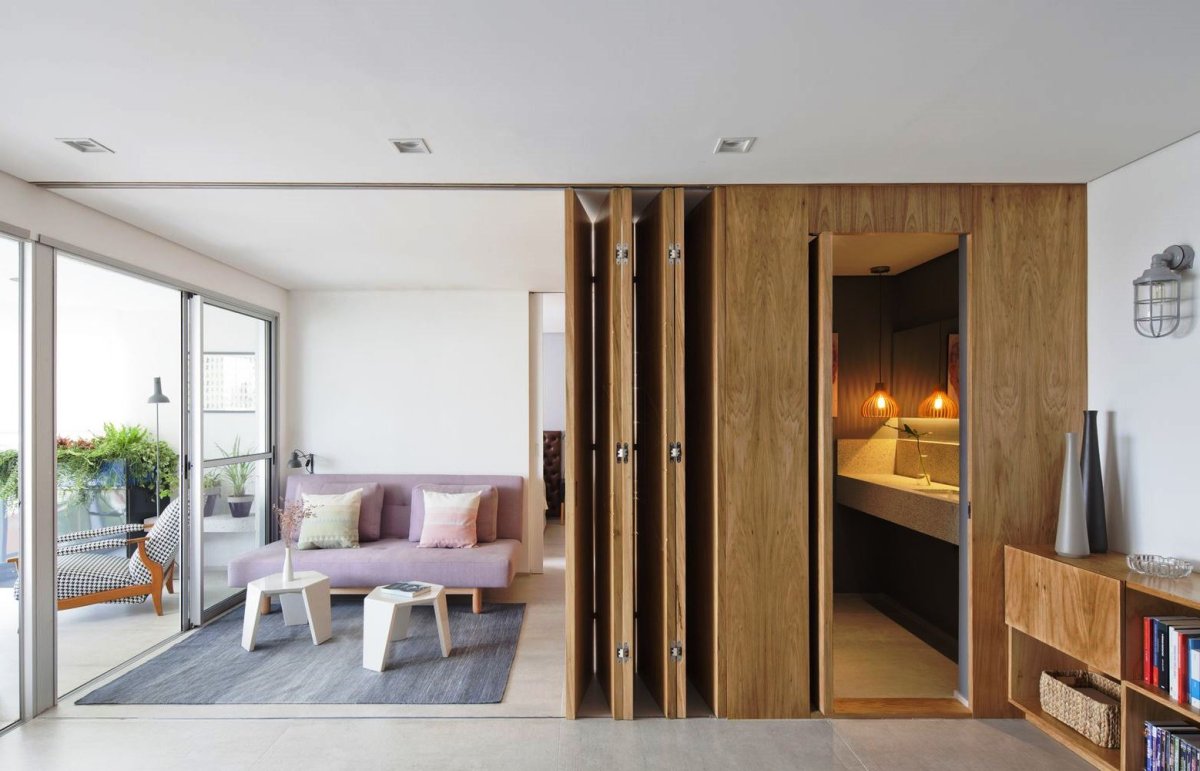 Складные перегородки межкомнатные