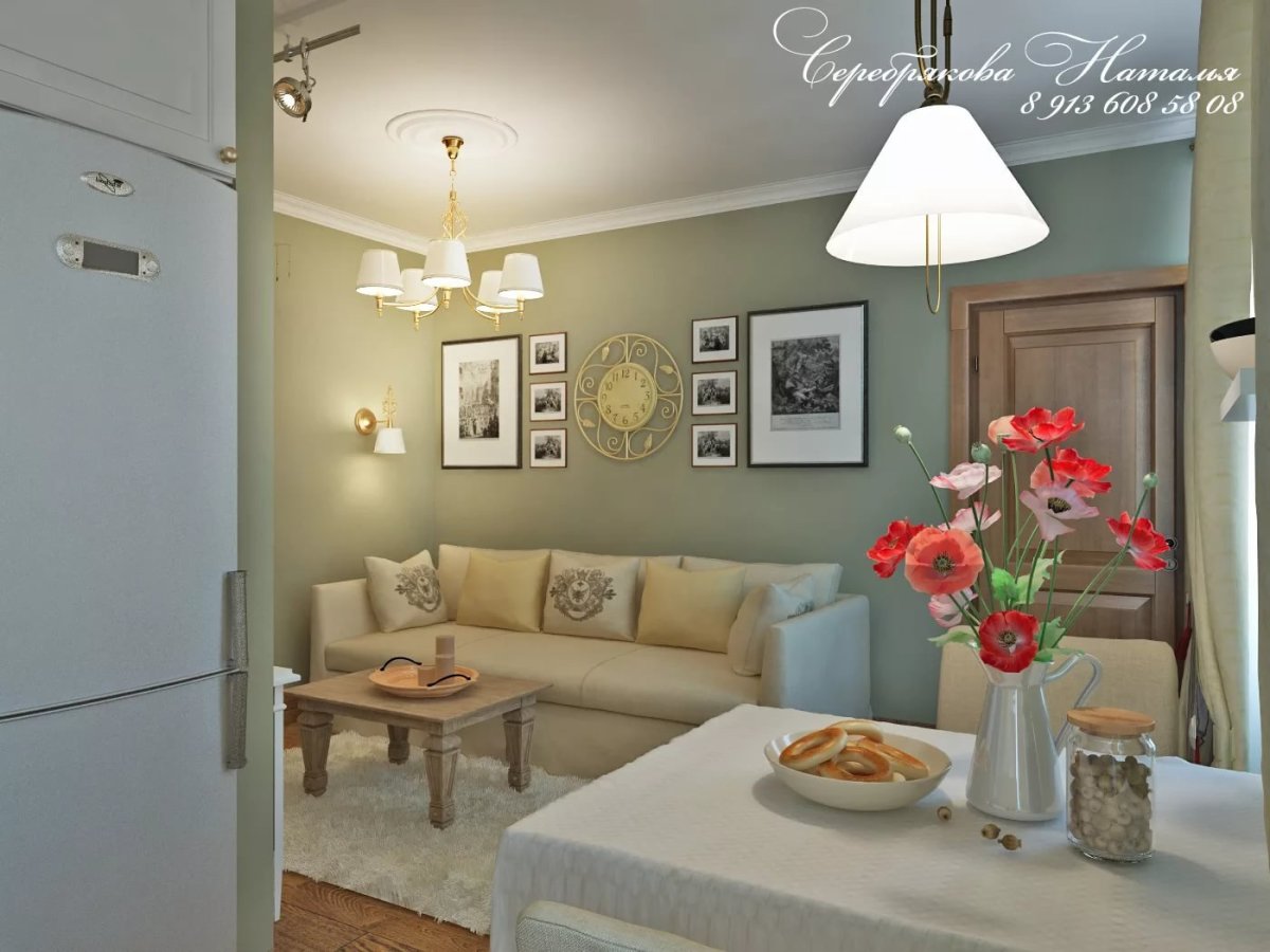 Двухкомнатная хрущевка в Светлом интерьере