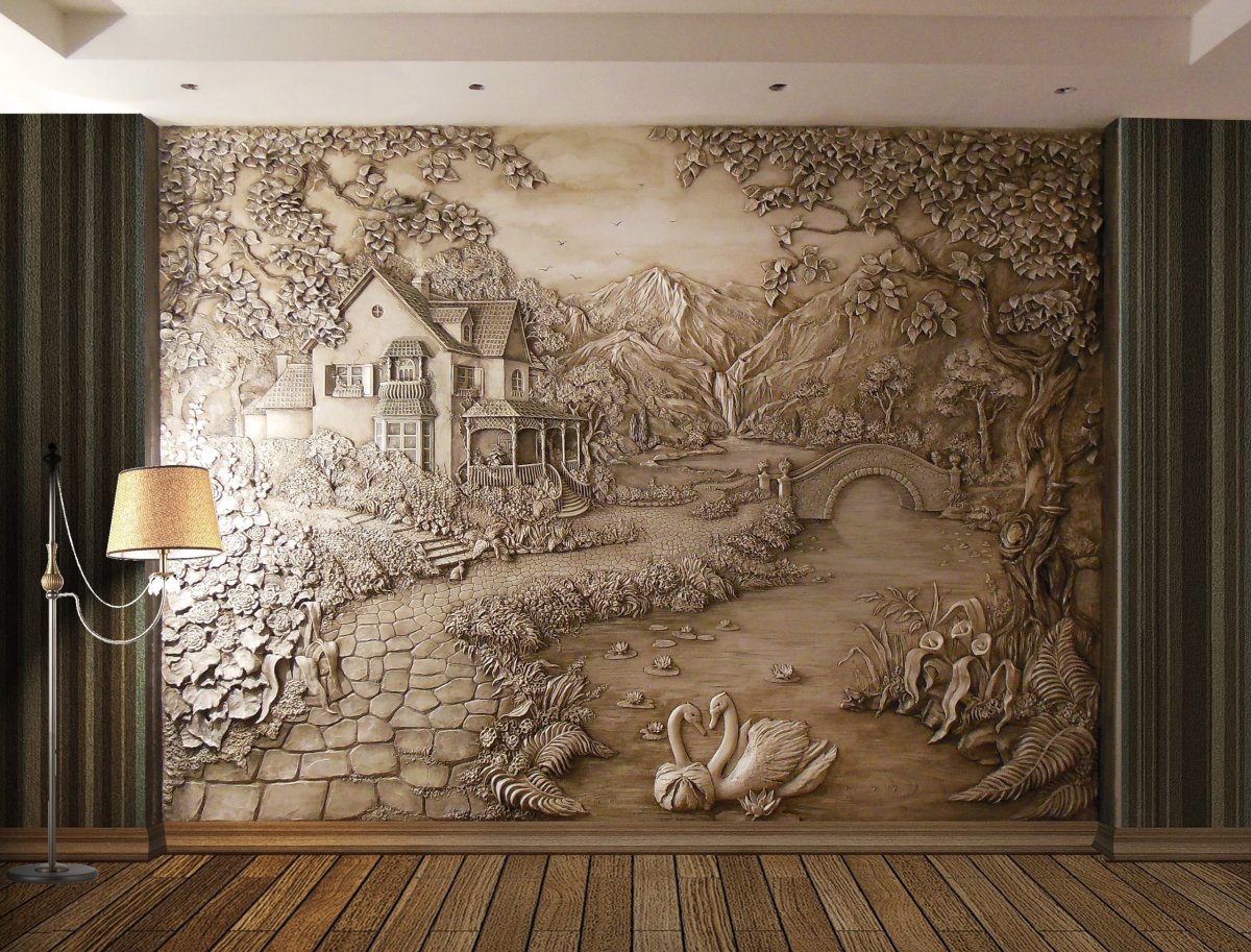 Объемная роспись стен