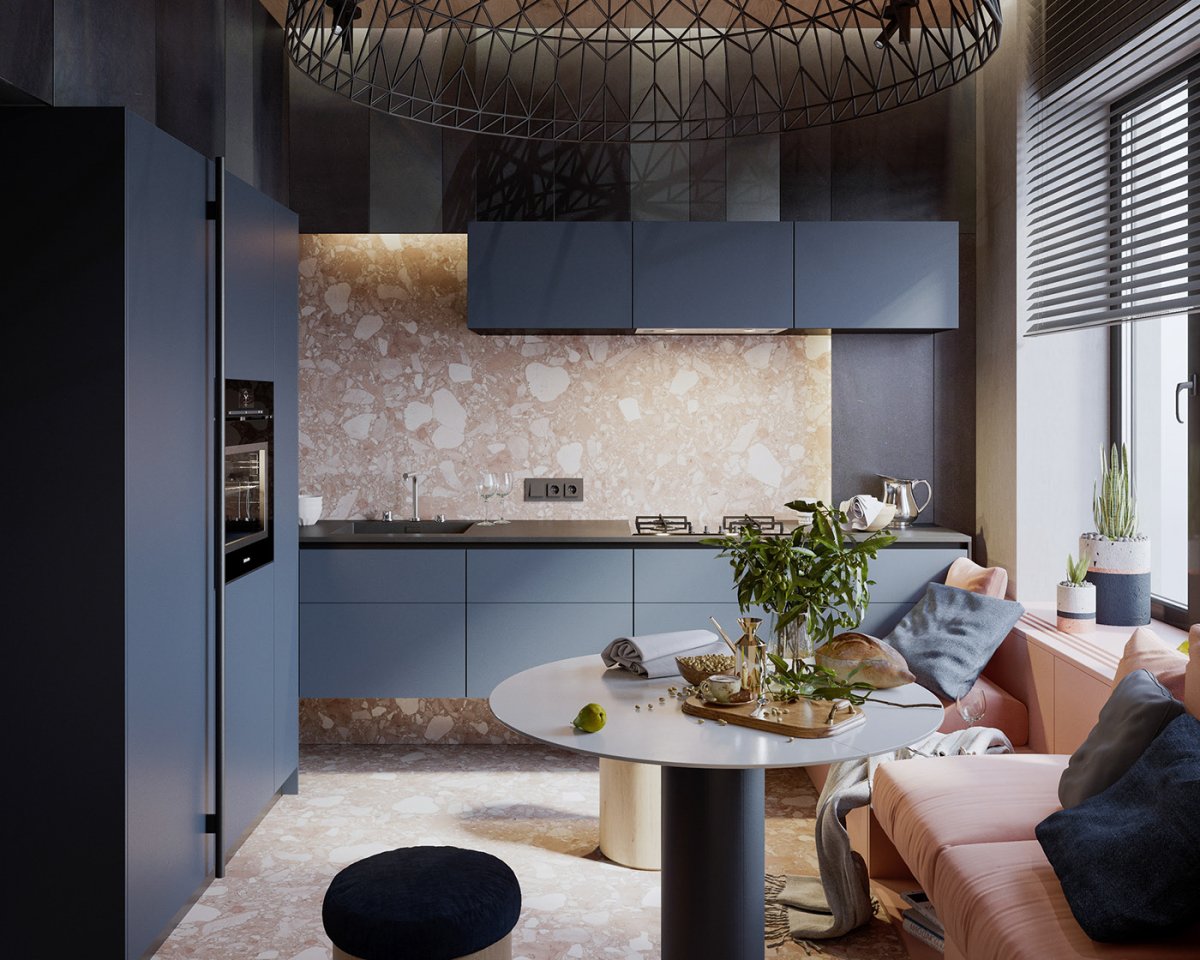 Кухня Fenix NTM прямая