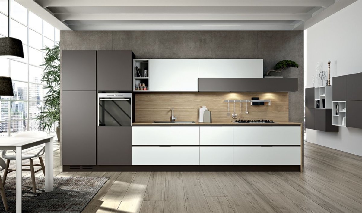 Синяя кухня в интерьере