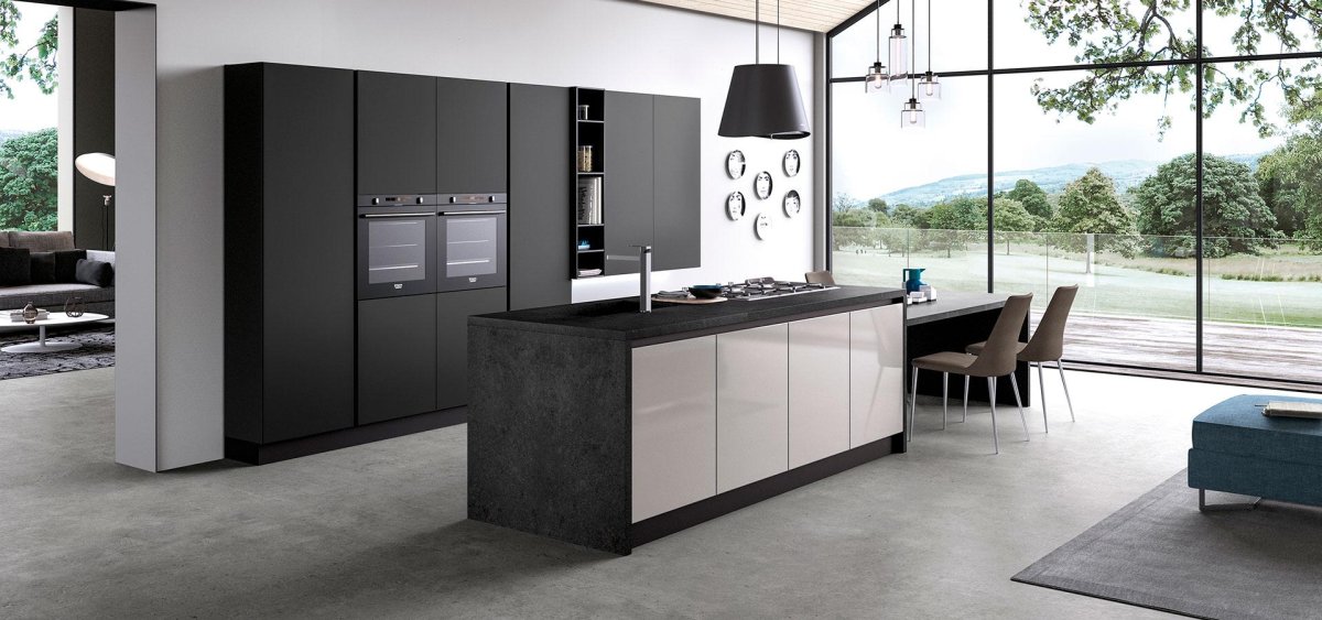 Кухня в стиле лофт 7м2