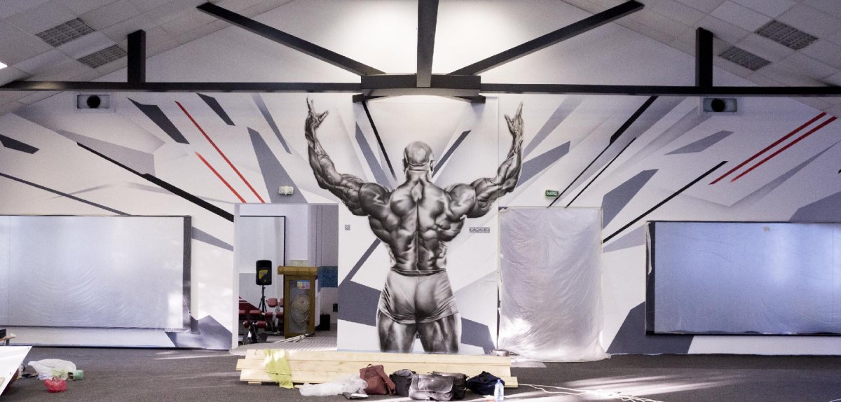 Роспись стен кроссфит