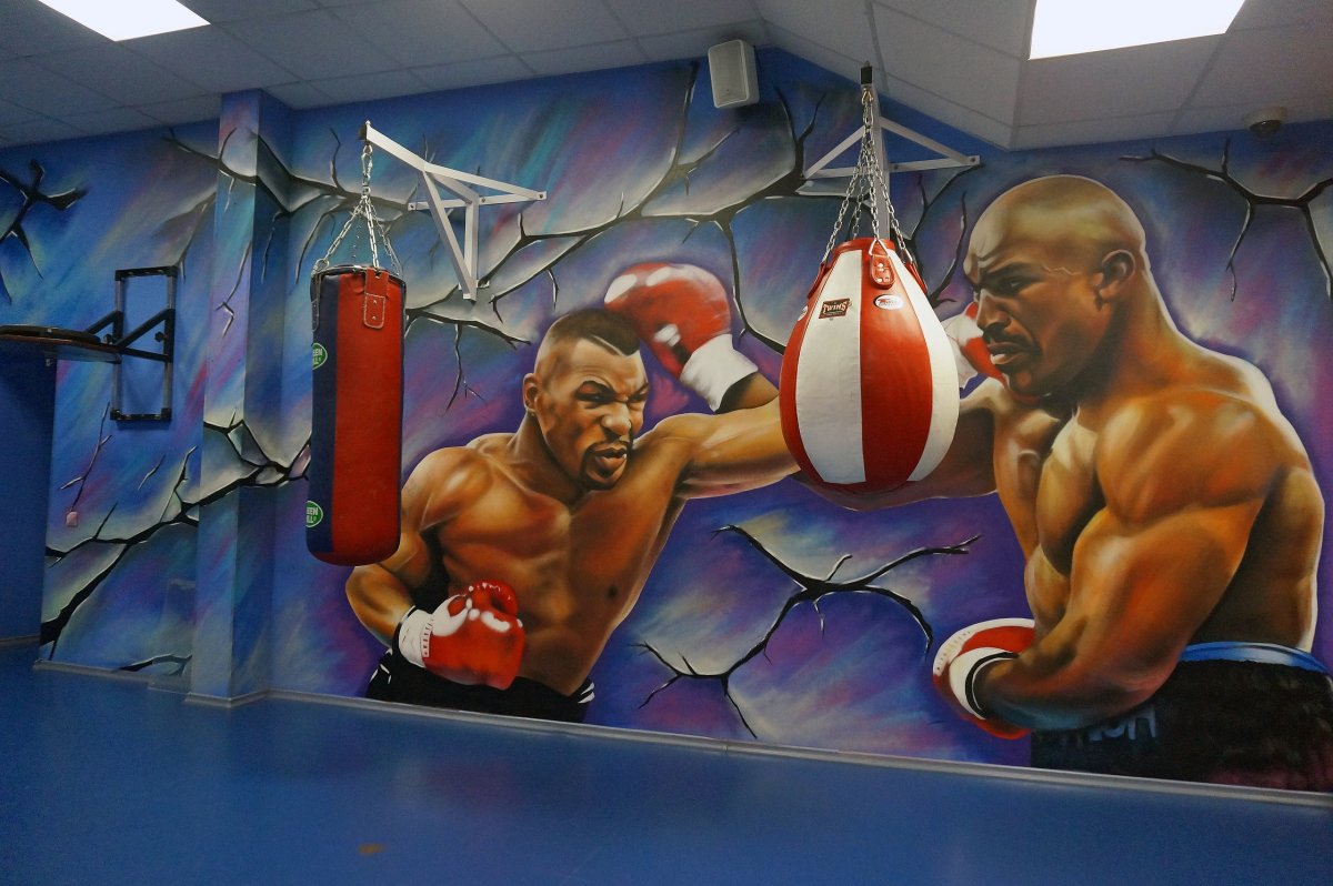 Роспись тренажерного зала