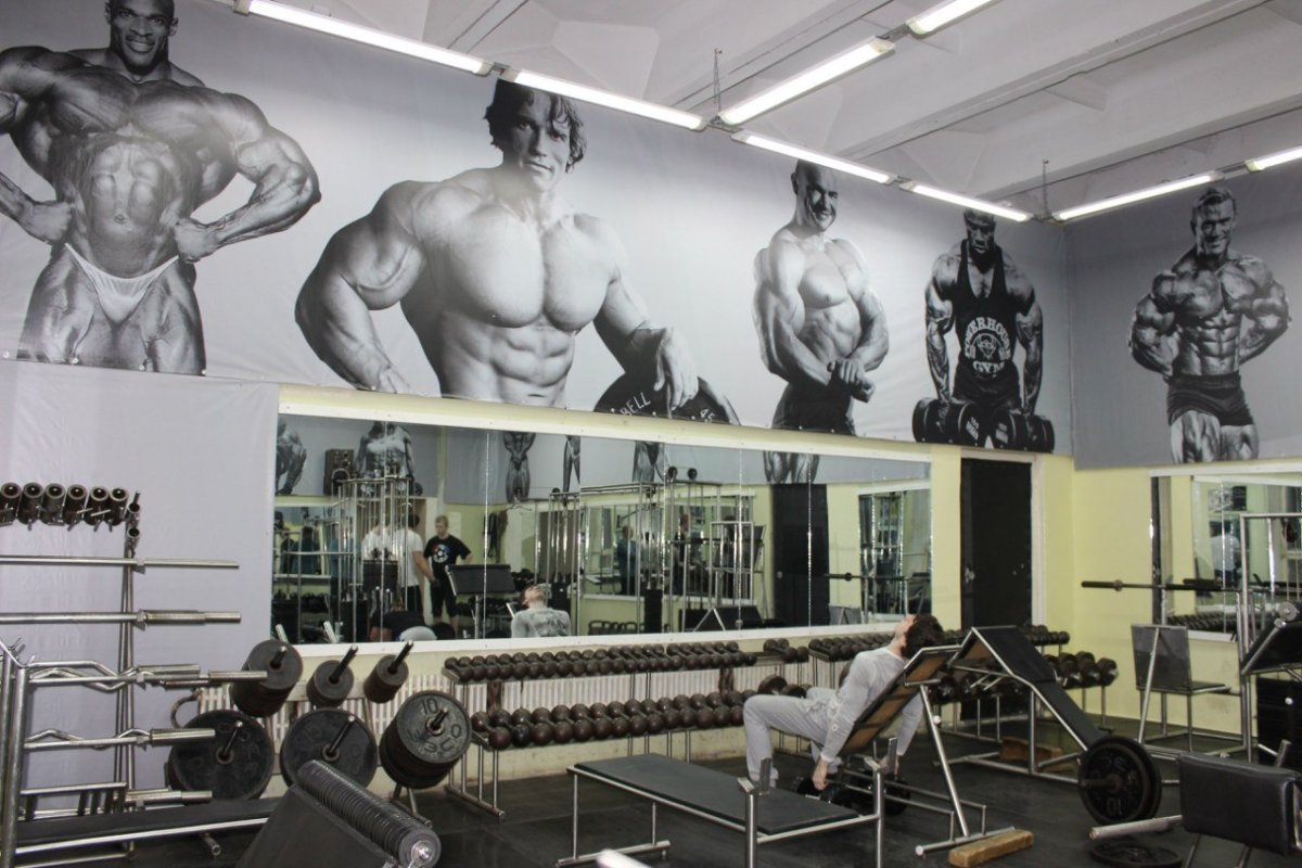 Роспись тренажерного зала