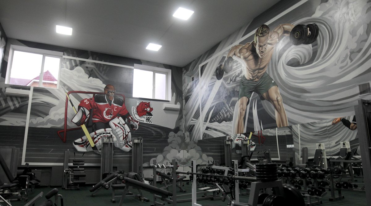 Nike BBALL Tournament of Champions 2013 on Behance Mural Design, Gym Design Interior, Mural Wall Art