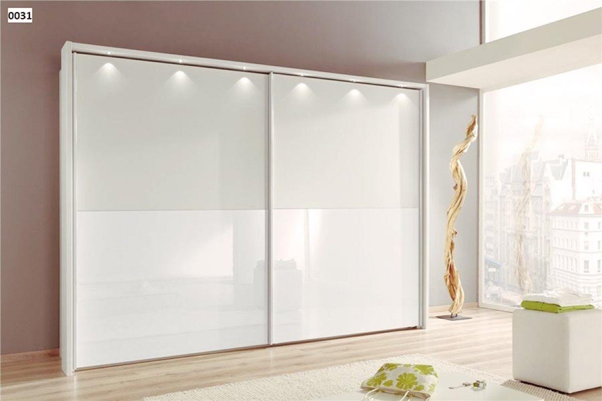 Двери купе лакобель белый