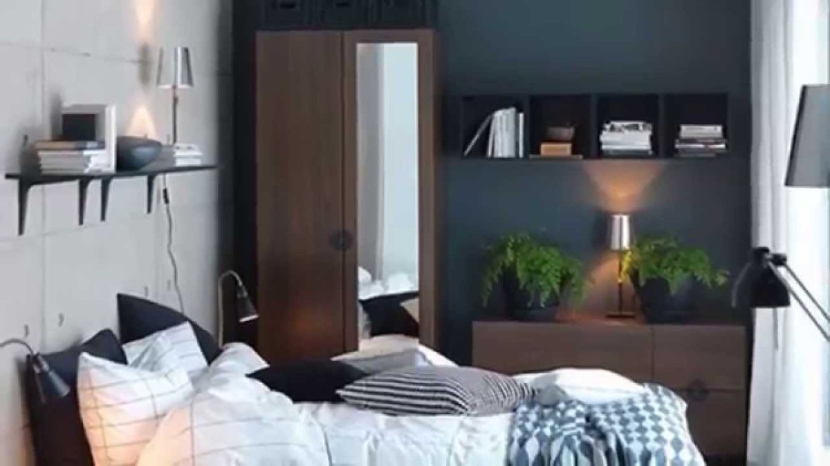 Спальня в стиле икеа