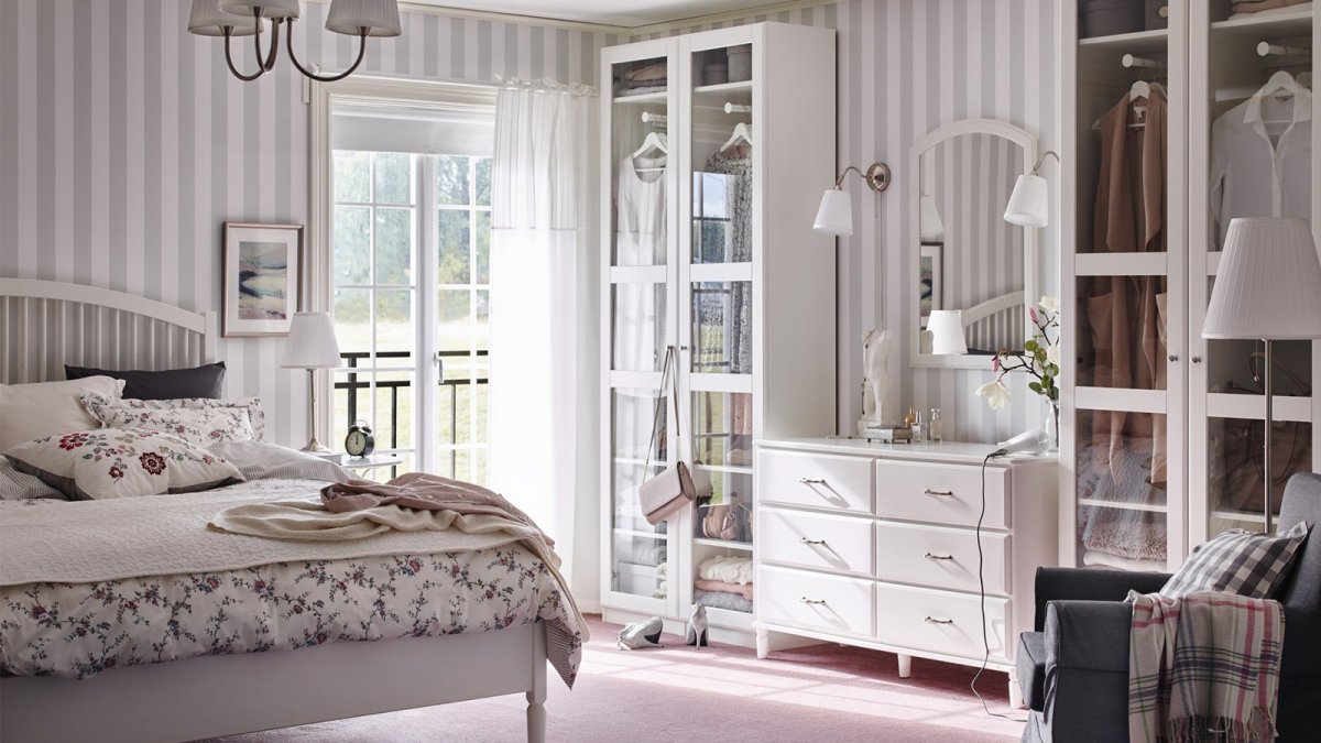 Кровать икеа ТИССЕДАЛЬ В интерьере